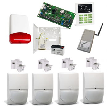SYSTEM ALARMOWY SATEL CA-5 KPL + 4x SWAN QUAD + TI700 + SPARTAN